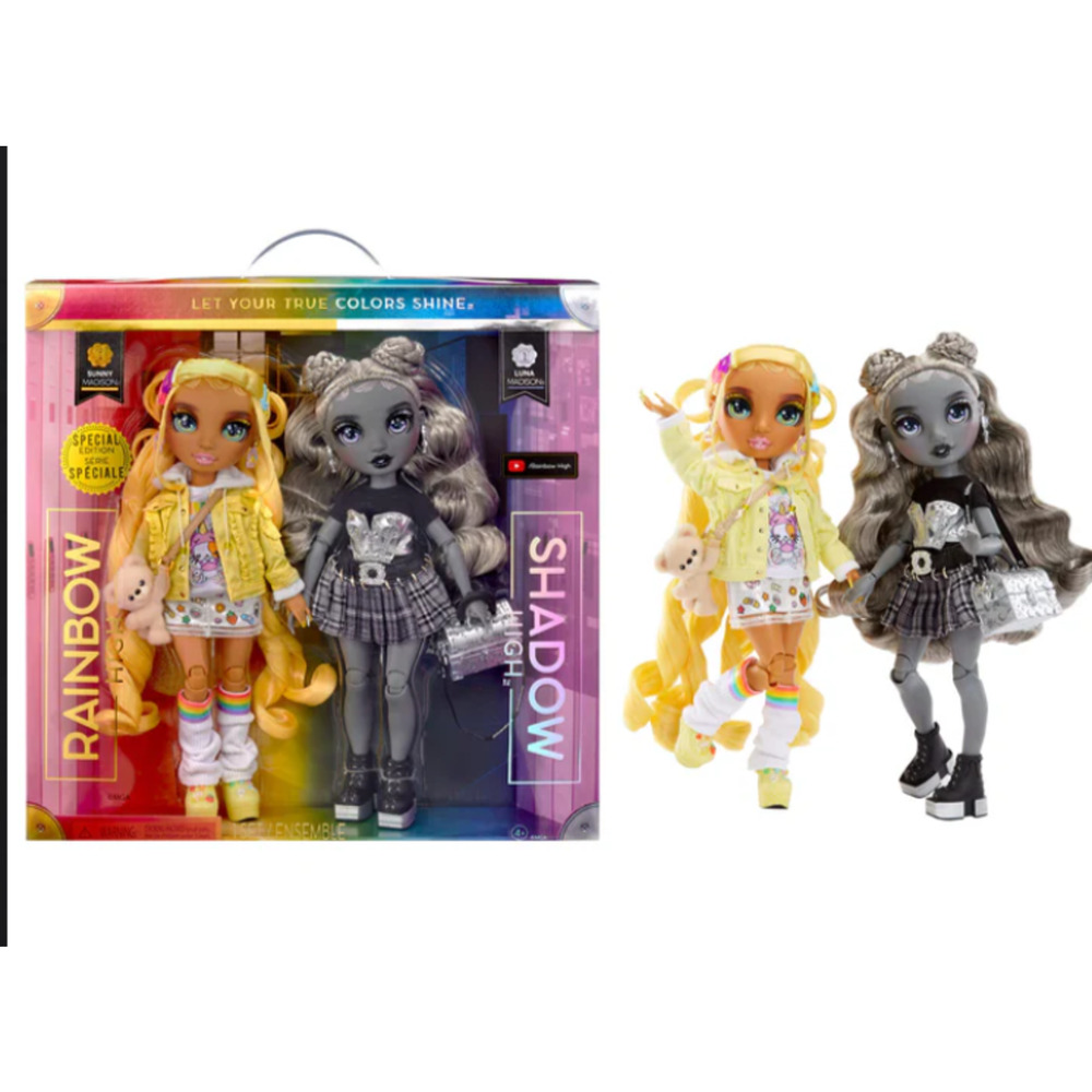 Rainbow High Shadow High Special Edition Madison Twins- 2-Pack Fashion Doll NWT - Picture 3 of 7